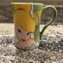 Disney Store Exclusive Green Tinkerbell Mug Tall "Sassy & Blonde"