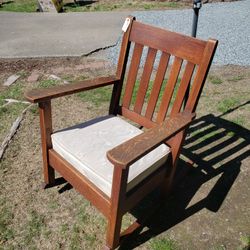 Antique Mission Oak Rocking Chair