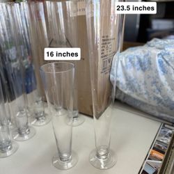 Set of 11 Trumpet Vases – Perfect for Weddings & Events