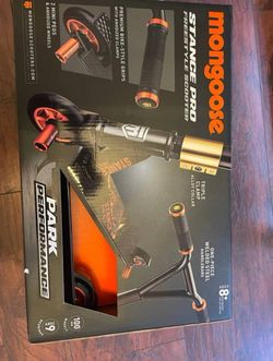 New - Mongoose Stance Pro Scooter - Black/Orange
