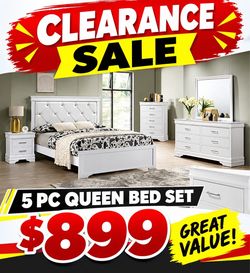 5 Pc Queen Bed Set