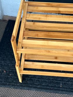 Bamboo 4-Tier Shoe Rack