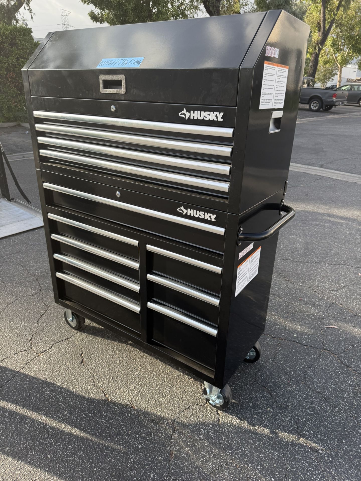 2 PCs Tool Box Husky Black W 42”