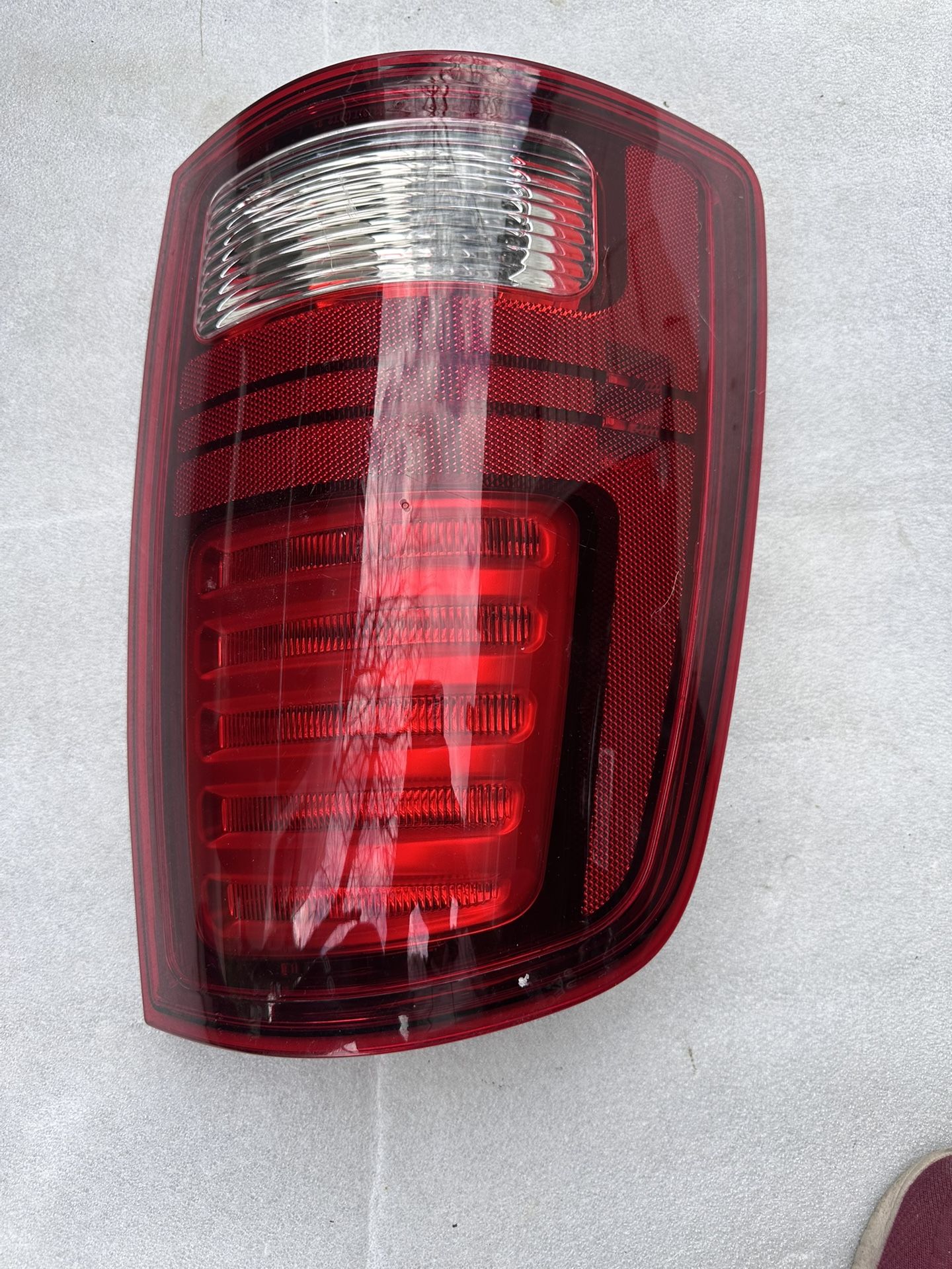 2013-2018 Ram 1500 - Driver Side Tail Light, with Bulb, LED, Clear and Red Lens, Black Interior, With Sport Type