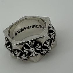 Chrome Herarts  Pentagon Plus Ring 