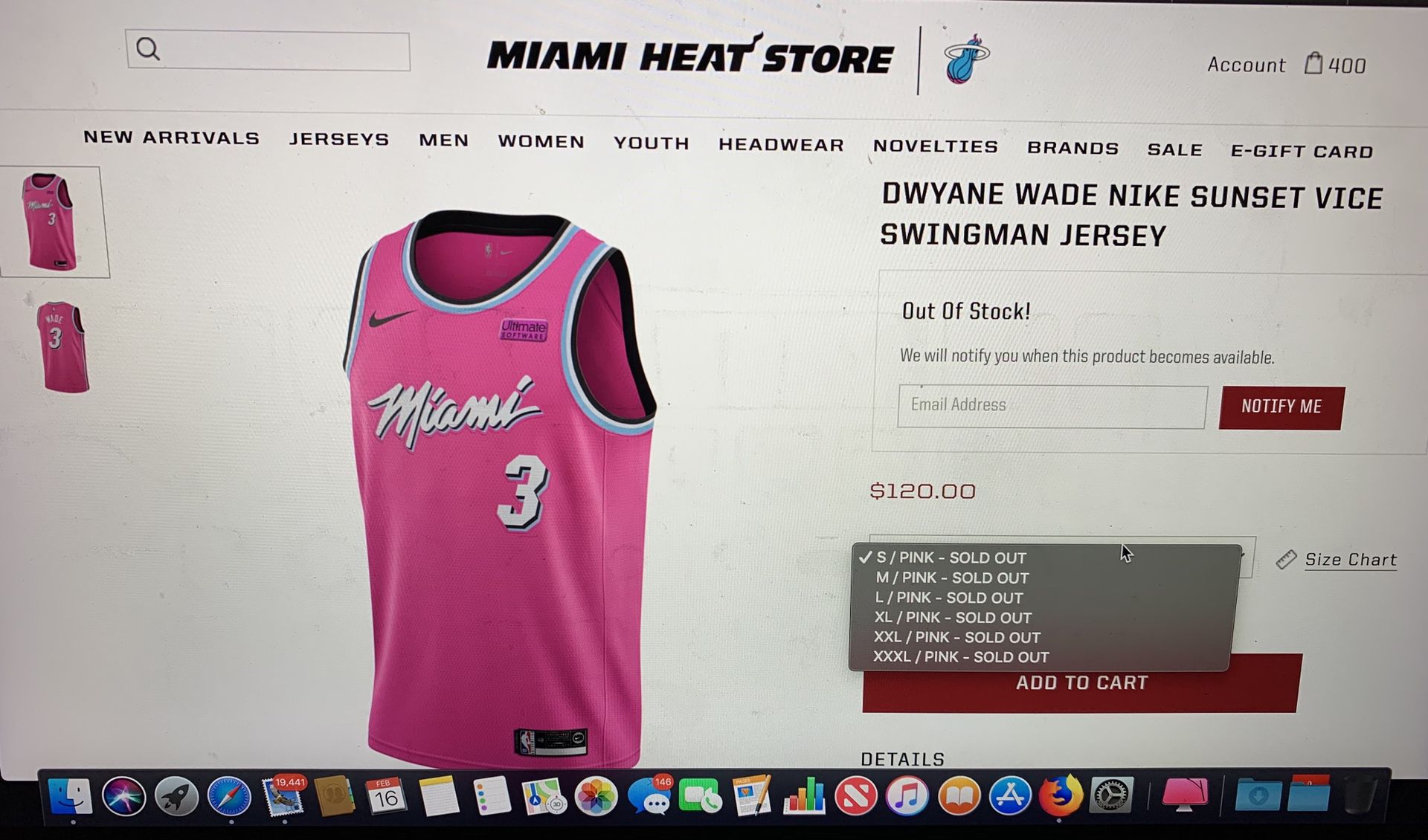 Dwyane Wade Miami Heat City Edition Jersey Miami Vice Miami City Sz L for  Sale in Atlanta, GA - OfferUp