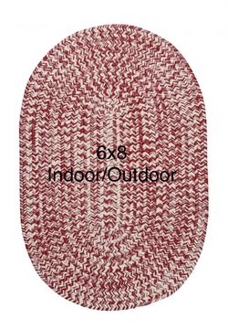 6x8 Indoor/Outdoor Braided Rug
