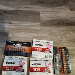 Energizer and Duracell AA BATTERIES