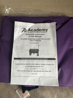 Academy Removable Bed For folding Utility Wagon 