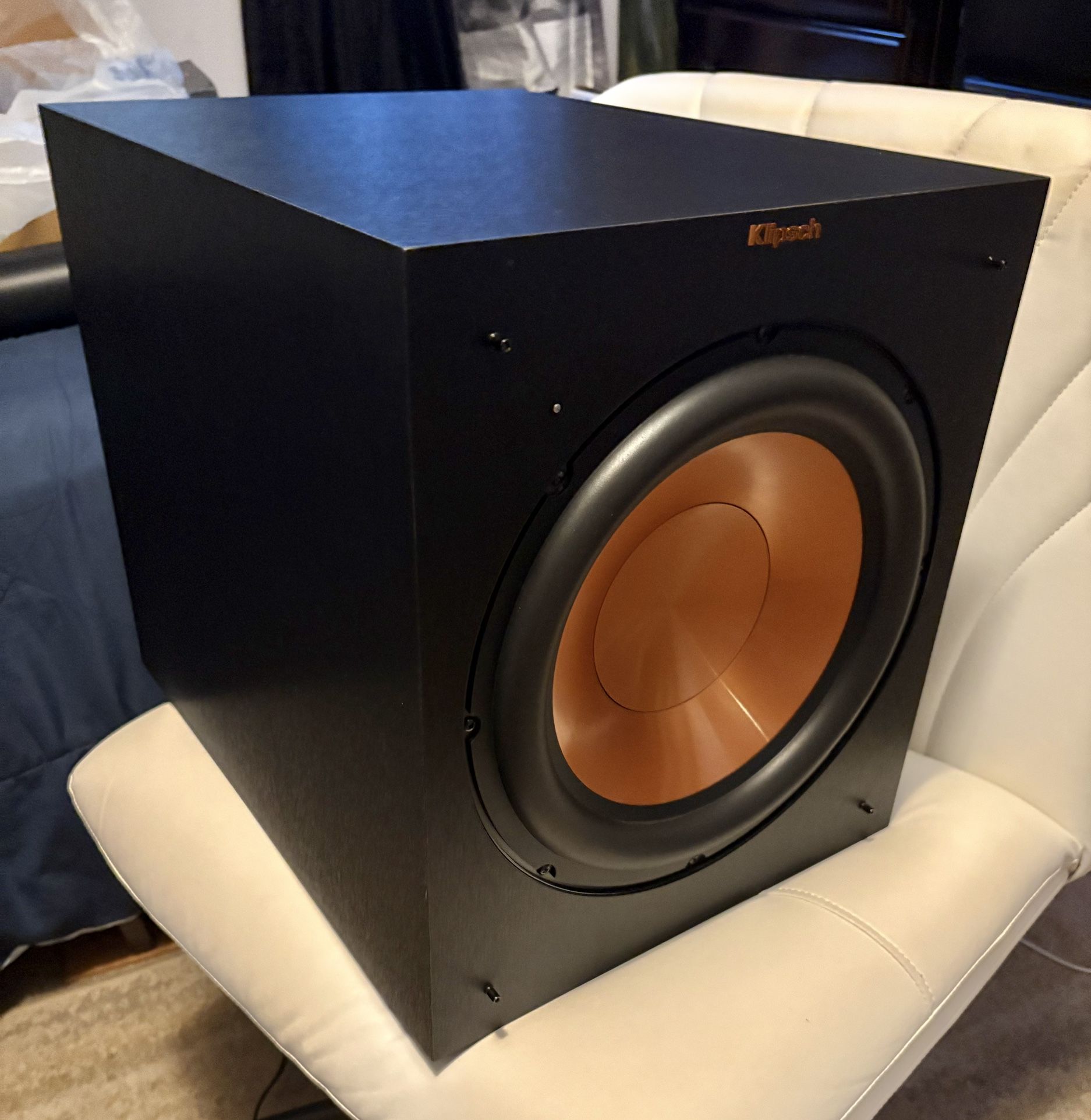 Klipsch (R-120SWi) Wireless Subwoofer 12 In. | Deep Premium Bass | Wireless Transmitter | 400 W Peak