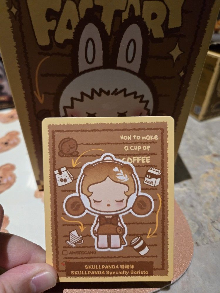 Popmart Pop Bean Coffee Factory Skullpanda