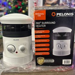PELONIS PH-17P 1500W Fast Heating, Programmable Thermostat, Easy Control, Widespread Oscillation, Over Heating & Tip-Over Switch Protection, 7.87 × 8.