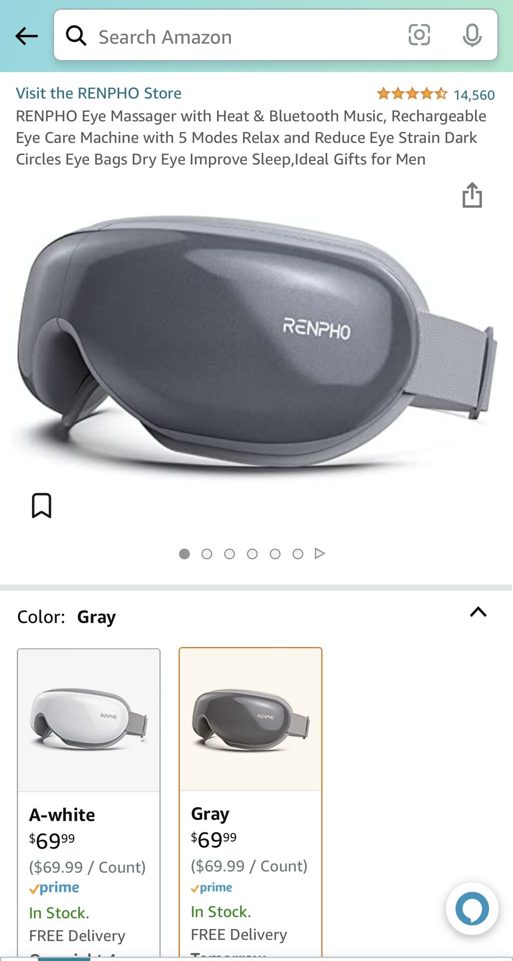 Professional eye massager