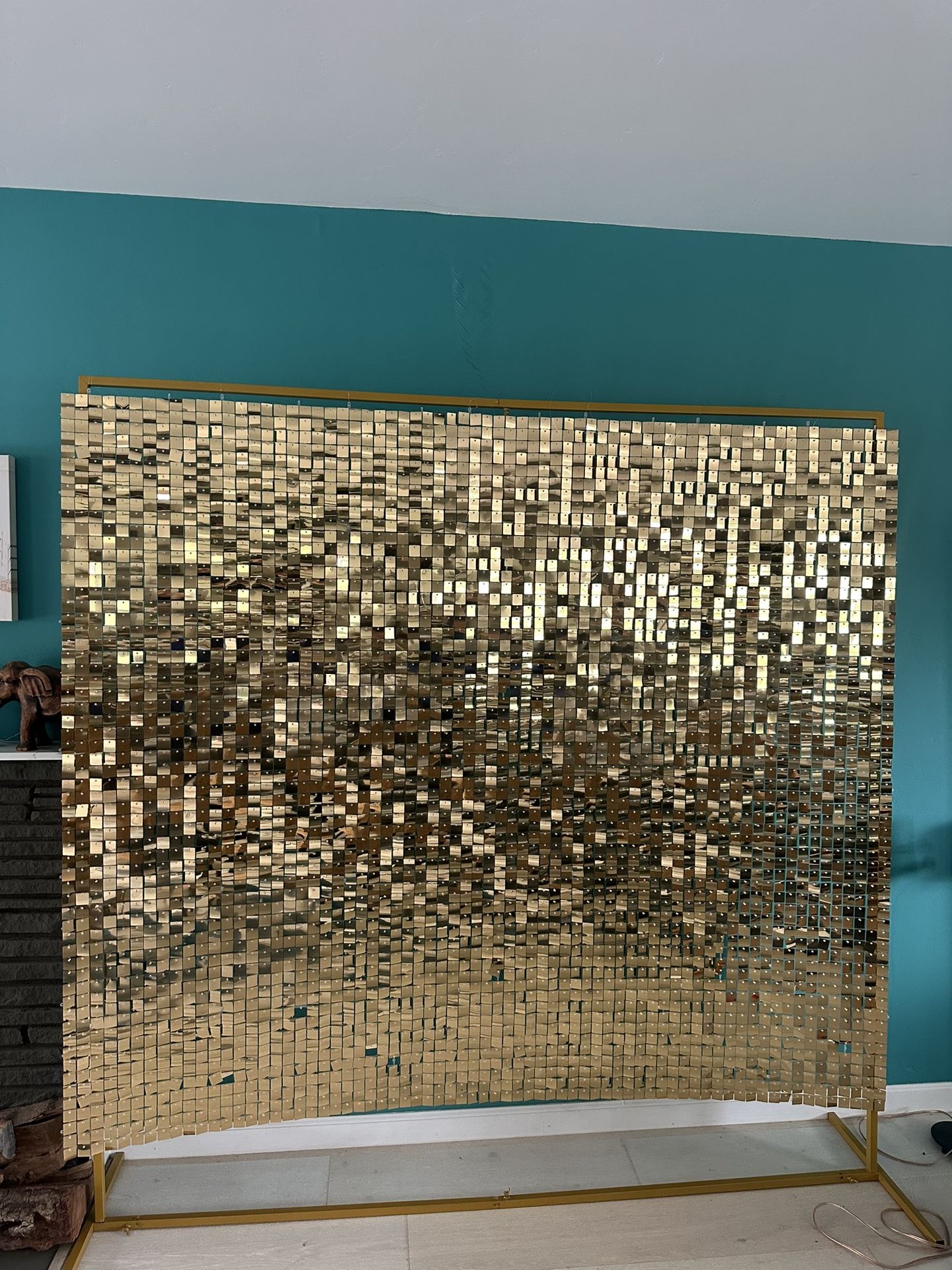 Gold Photo Party Event Backdrop With Stand