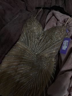 champagne gold dress prom/formal