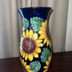 Porcelain Sunflower Vase