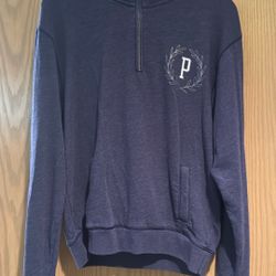 Small Pink Corduroy Zip Up Crewneck