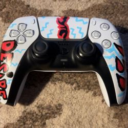 Custom Hand-Painted PS5 DualSense Controller – Unique “Fallen Desire” Design – One of a Kind