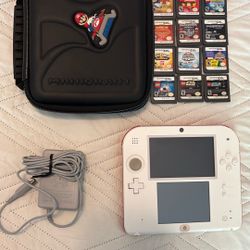 Nintendo 2DS With 12 Games, Case, Charger