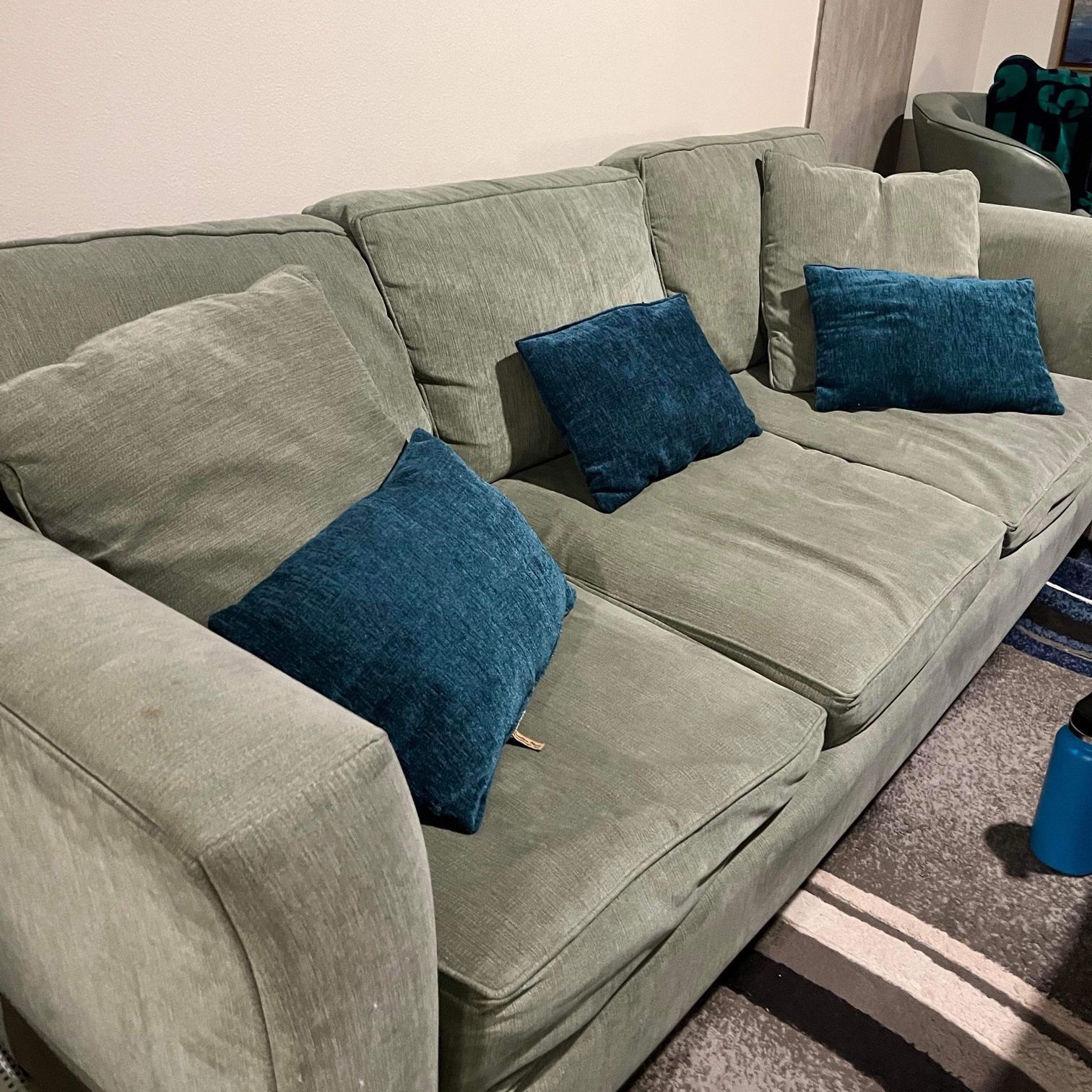 Blue/Grey Sleeper Couch