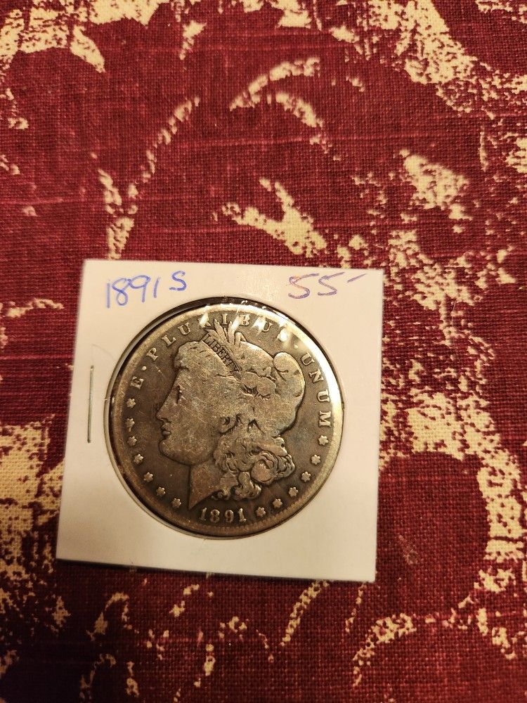 1891 S Morgan Silver Dollar