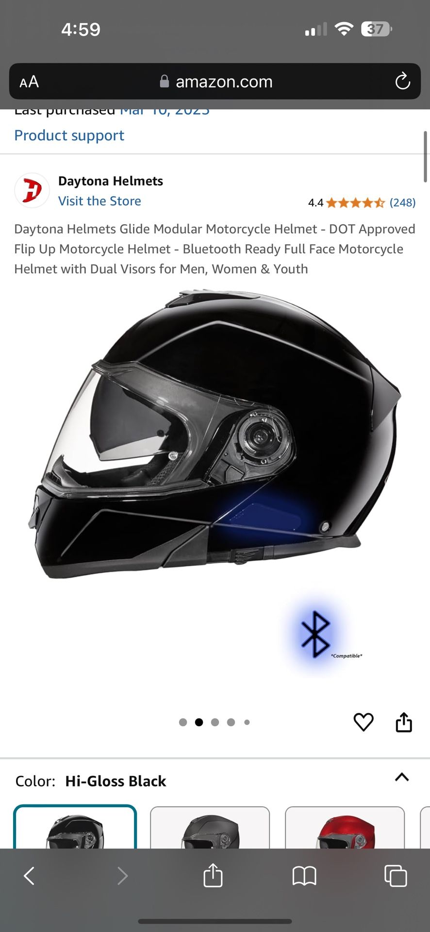 DOT Approved Flip Up Motorcycle Helmet - Bluetooth Ready Full Face Motorcycle Helmet with Dual Visors for DOT Approved Flip Up Motorcycle Helmet - Bluetooth Ready Full Face Motorcycle Helmet with Dual Visors for