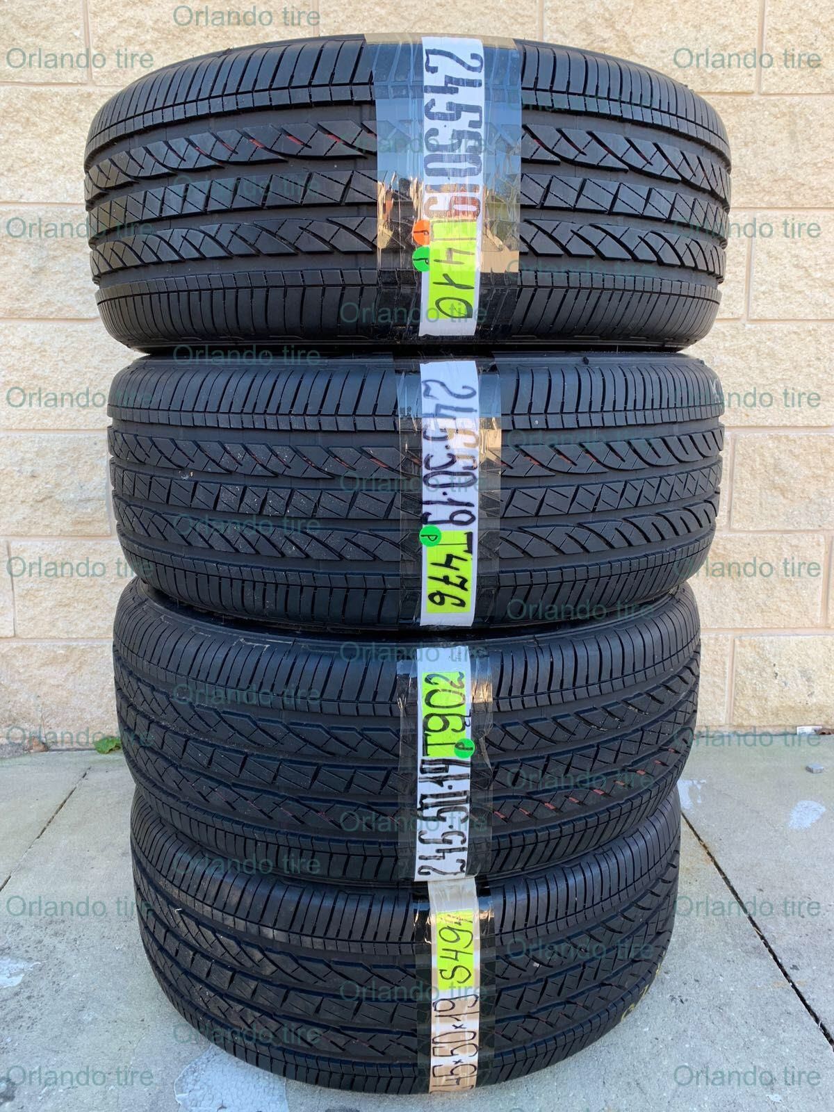 R53 245 50 19 105H Bridgestone Dueler H/P Sport Run Flat 4 Used Tires 90% Life