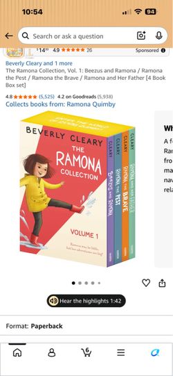 The Ramona Collection Vol. 1 – 4 Book Box Set