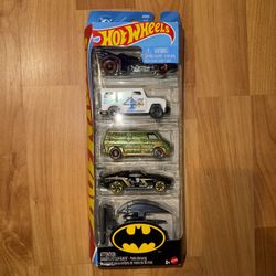 Batman Hot wheels 5 Pack New 