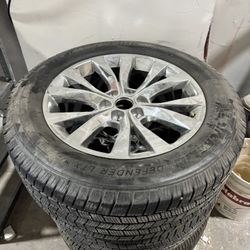 3 OEM 20 INCH FORD WHEELS AND MICHELIN TIRES