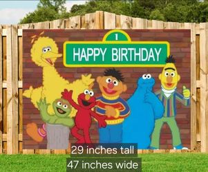 Sesame Street backdrop