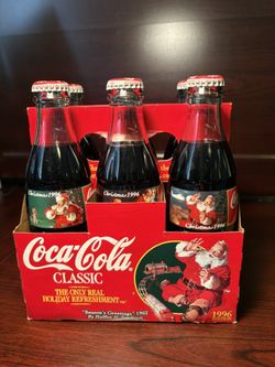 1996 Coca Cola Christmas 6 Pack