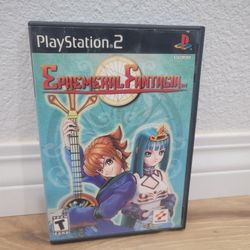 PLAYSTATION 2 EPHEMERAL FANTASIA CIB WITH CASE AND MANUALS INCLUDED 