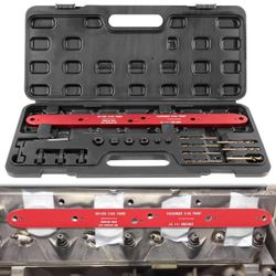 Exhaust Manifold Drill Template Tool Kit for GM LS III 4.8L 5.3L 6.0L Engines 1999-Newer