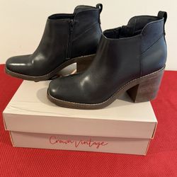 Crown Vintage Leather Ankle Boot