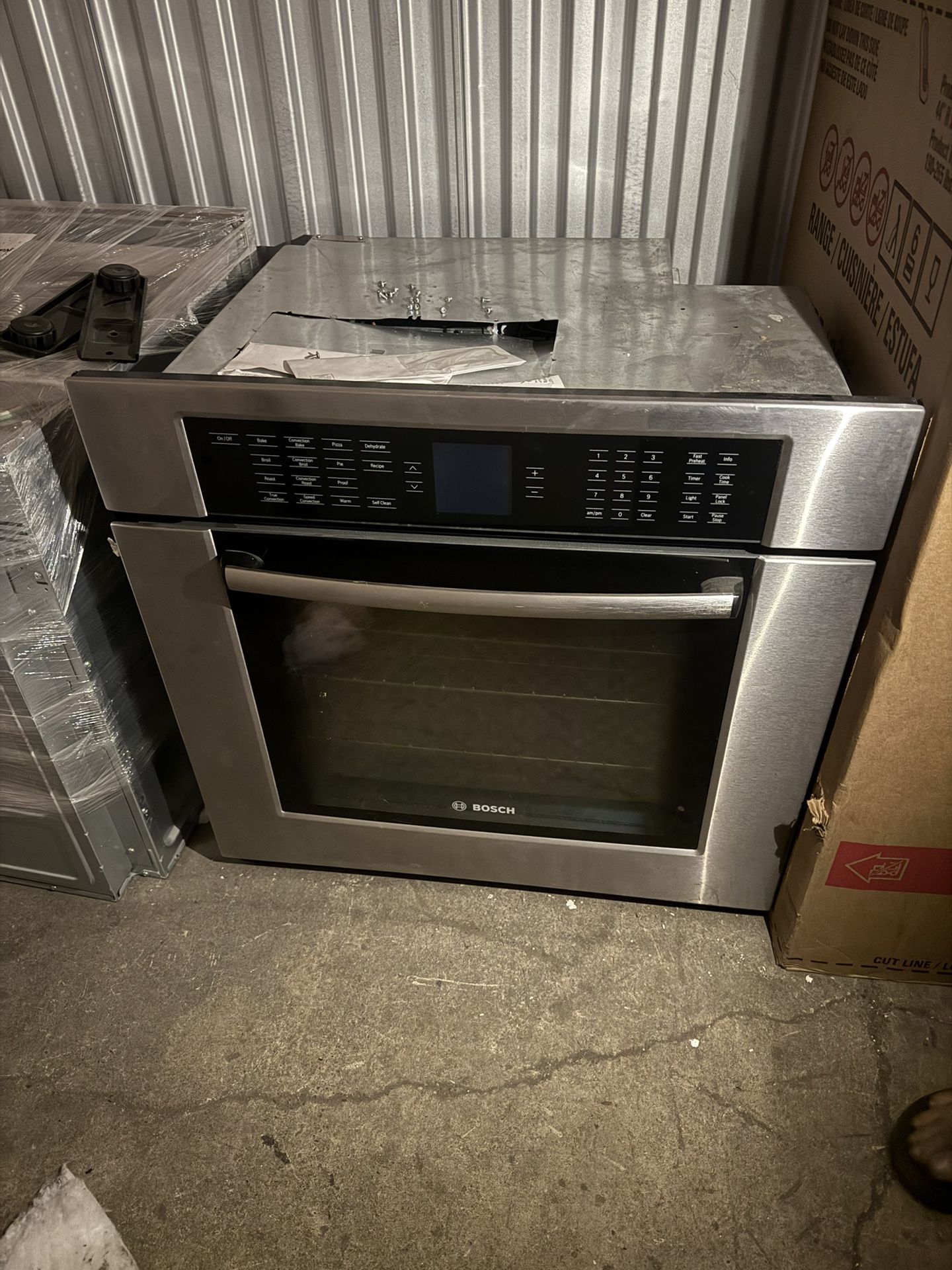 30” Bosch Single Wall Oven With Air Fryer Convection 