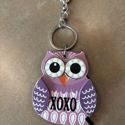 Owl Keychain with Mirror
