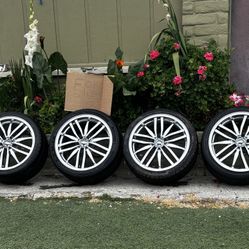 20-inch rim and tire with a 5 on 4.5 bolt pattern
