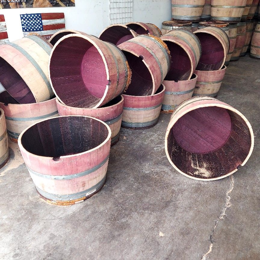 Half Wine Barrels 