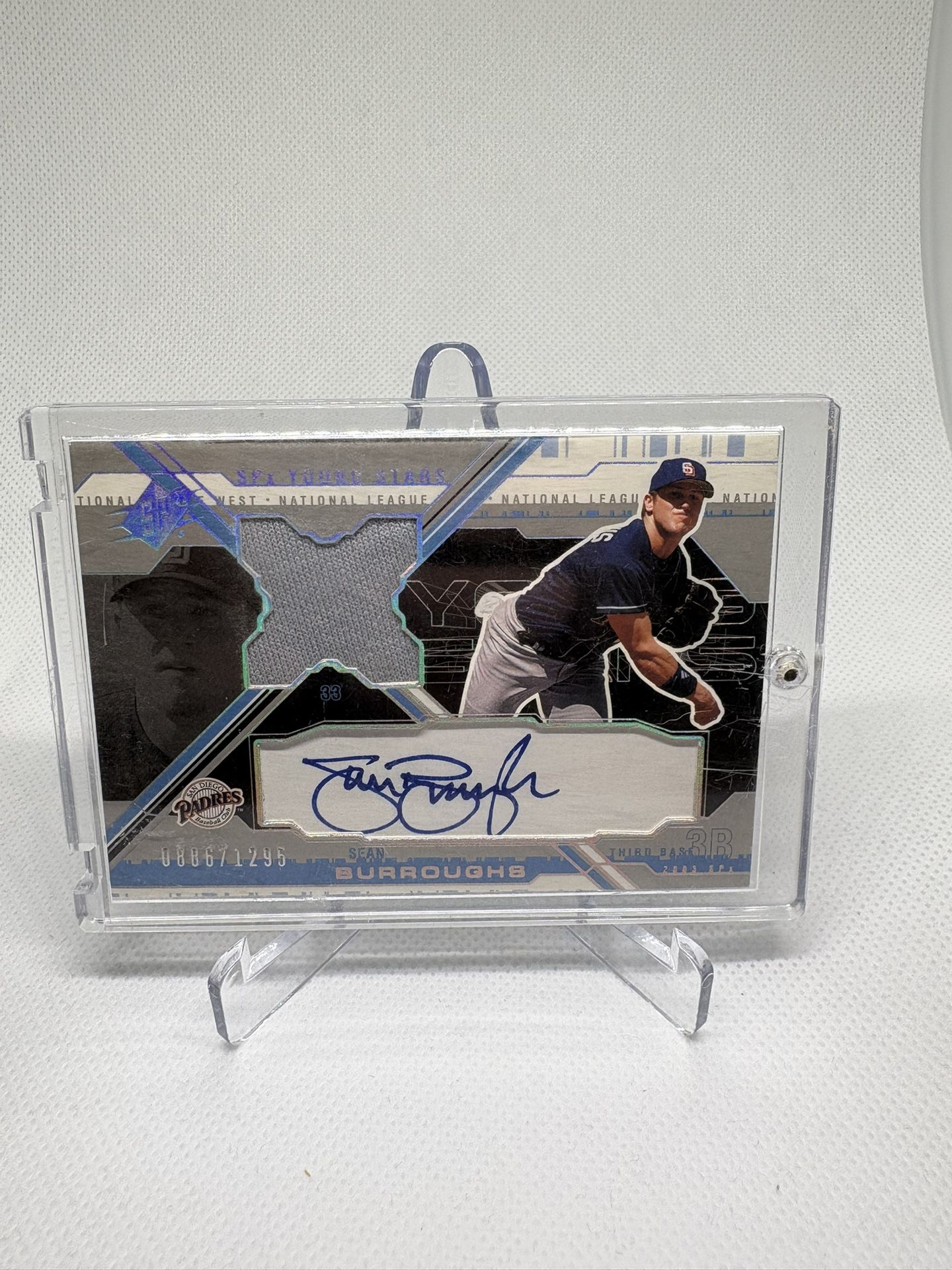 Sean Burroughs Patch Auto /1295