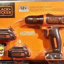12V Black & Decker Cordless Drill