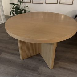 Brand New Round Expandable Dining Table