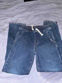 Kids Denim Jogger Jeans with Drawstring