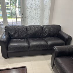 Leather Sofa Qty-2