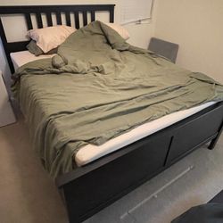 Black Wooden Bed frame