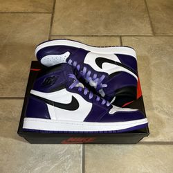Jordan 1 Court Purple