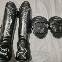 Yokkao Shin Guards/Sanabul Punching Mits