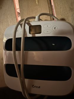 Cricut Air 2 With Heat Press, Box Of Vinyl, Sticker Paper. New Tools, And More