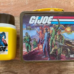 GI JOE Metal Lunch Box and Thermos