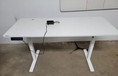 2 White Electric Standing Desk